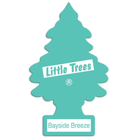 Car-Freshner Little Tree Air Fresheners 2-Pack, Bayside Breeze U2S27121